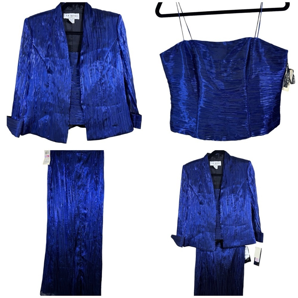 J.R. NITES By Caliendo ⭐️Royal Blue Jacket Sz 12 Corset Top Sz 8 Skirt Sz6 NWT